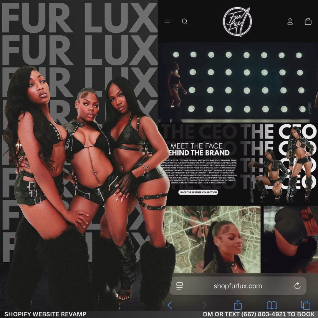 LUXE VIDEO SHOPIFY WEBSITE